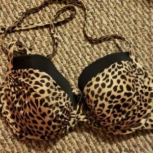 VS leopard print swim top 34 DD